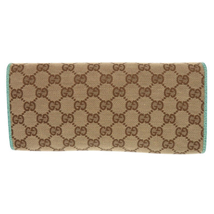 GUCCI Shoulder Bag 117594 GG canvas Blue type Bamboo