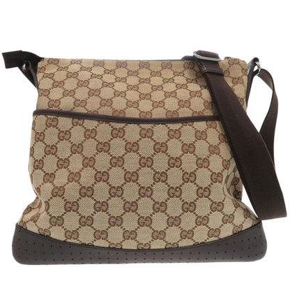 GUCCI Shoulder Bag 145857 GG canvas Brown
