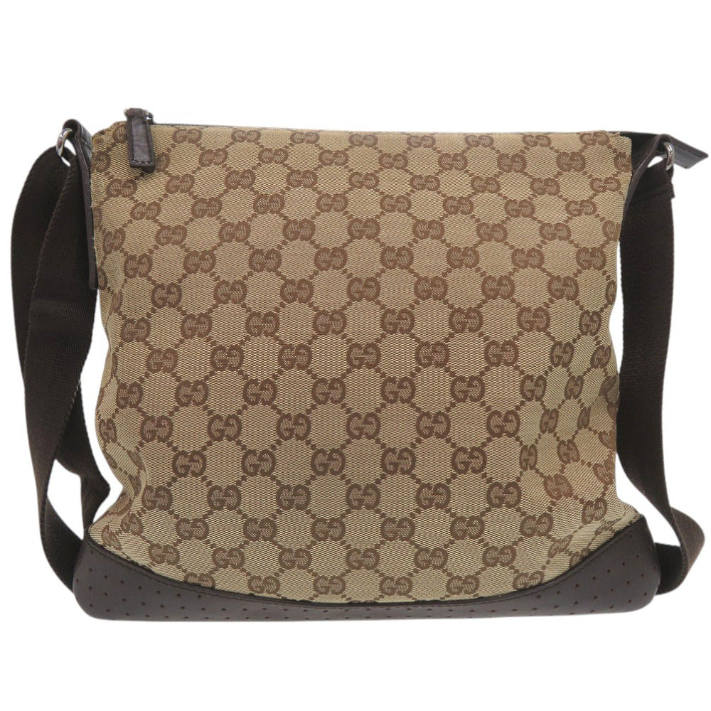 GUCCI Shoulder Bag 145857 GG canvas Brown