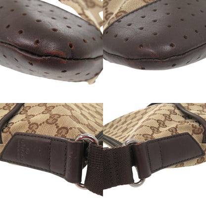 GUCCI Shoulder Bag 145857 GG canvas Brown