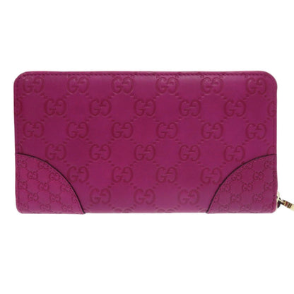 GUCCI Long Wallet Purse 323397 leather purple Guccisima