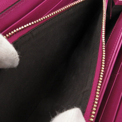 GUCCI Long Wallet Purse 323397 leather purple Guccisima