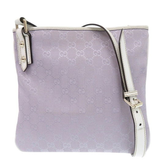 GUCCI Shoulder Bag 257246 GG canvas purple