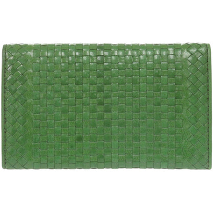 PRADA Bifold Wallet 1M1438 Goat leather green