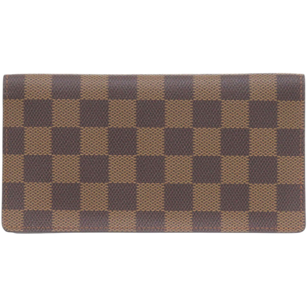 LOUIS VUITTON Long Wallet Purse N60825 Damier canvas Brown Damier Porte Cartes Credit