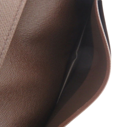 LOUIS VUITTON Long Wallet Purse N60825 Damier canvas Brown Damier Porte Cartes Credit