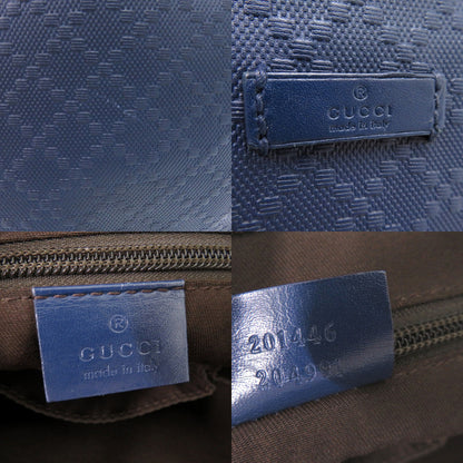 GUCCI Shoulder Bag leather Navy Diamante Hilary Lux