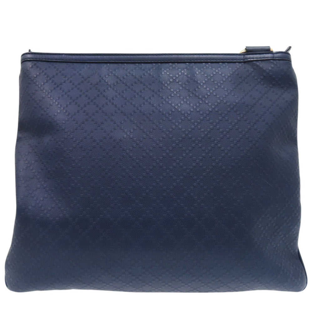 GUCCI Shoulder Bag leather Navy Diamante Hilary Lux