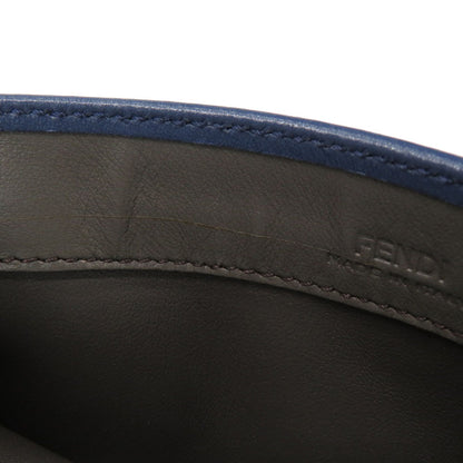 FENDI Long Wallet Purse 8M0377 leather Navy Peekaboo
