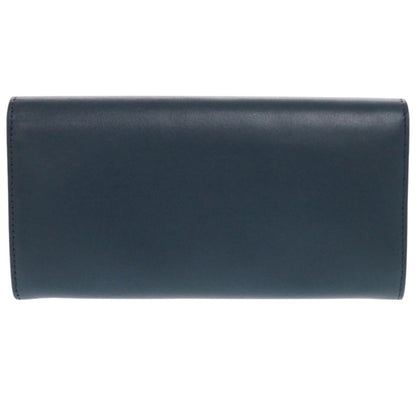 FENDI Long Wallet Purse 8M0377 leather Navy Peekaboo