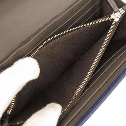 FENDI Long Wallet Purse 8M0377 leather Navy Peekaboo