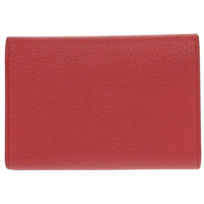 LOUIS VUITTON Tri-fold wallet M62158 leather Red Portefeuille Capsino Compact