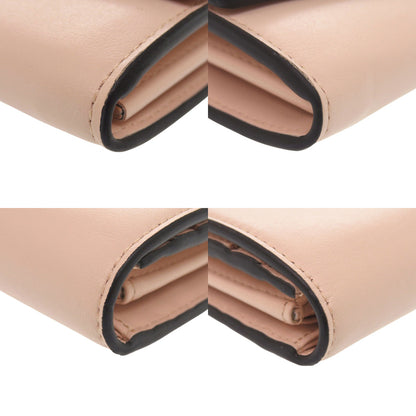 FENDI Long Wallet Purse 8M0251 leather pink Fendi Roma Continental Wallet