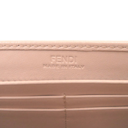 FENDI Long Wallet Purse 8M0251 leather pink Fendi Roma Continental Wallet
