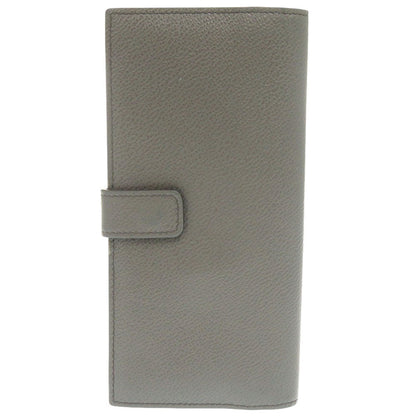 PRADA Long Wallet Purse leather gray