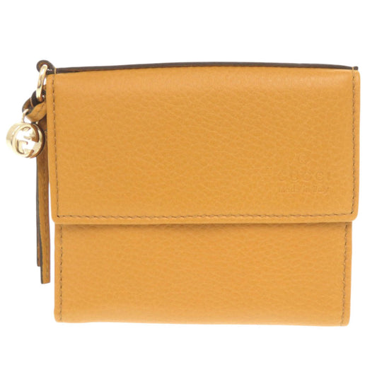 GUCCI Bifold Wallet 323399 leather yellow
