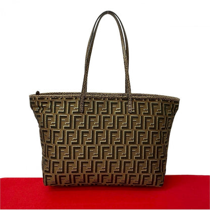 FENDI Tote Bag canvas Brown