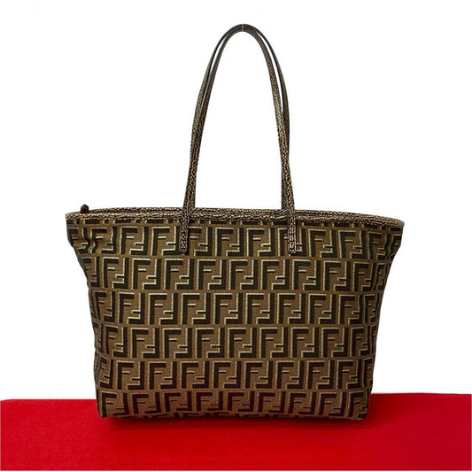 FENDI Tote Bag canvas Brown
