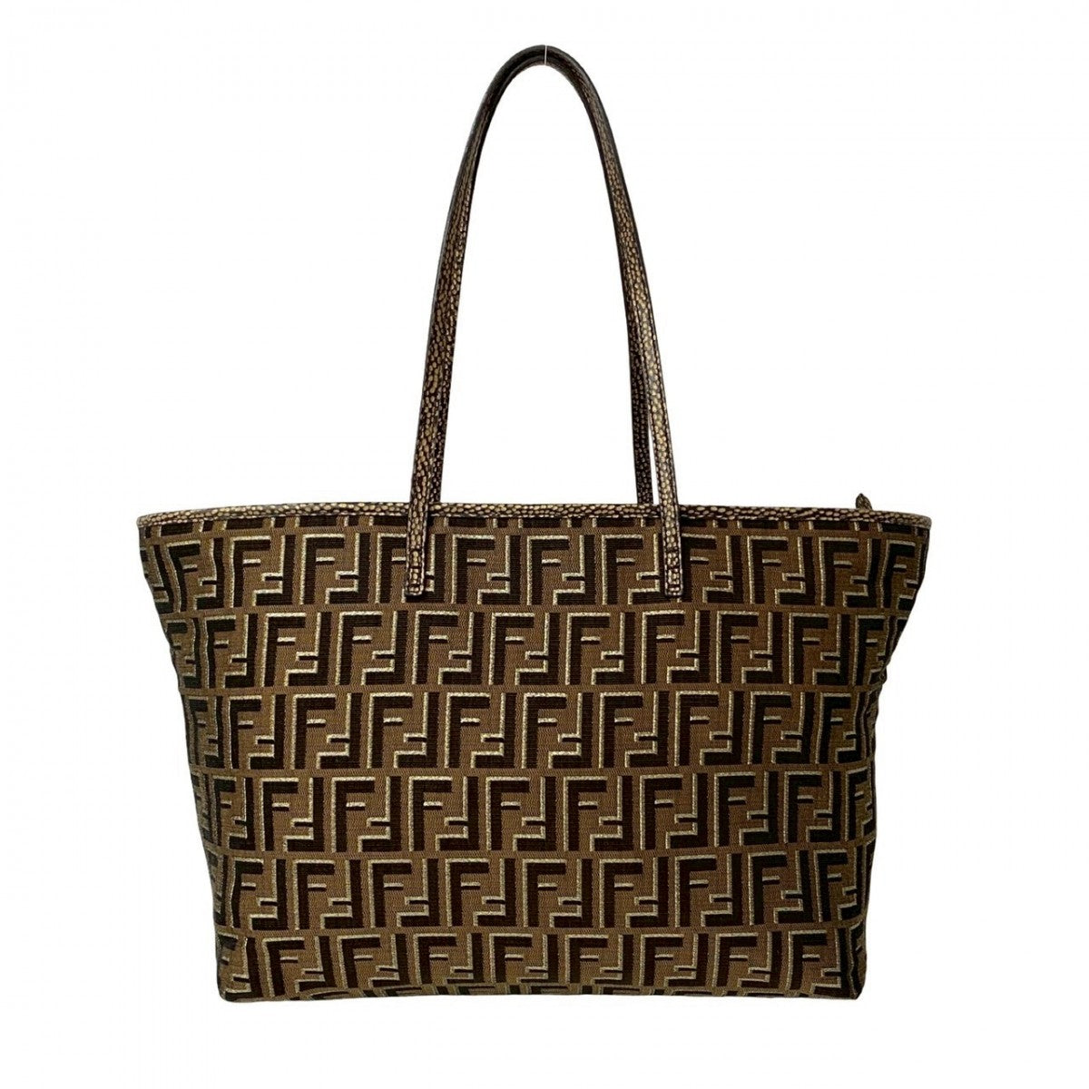 FENDI Tote Bag canvas Brown