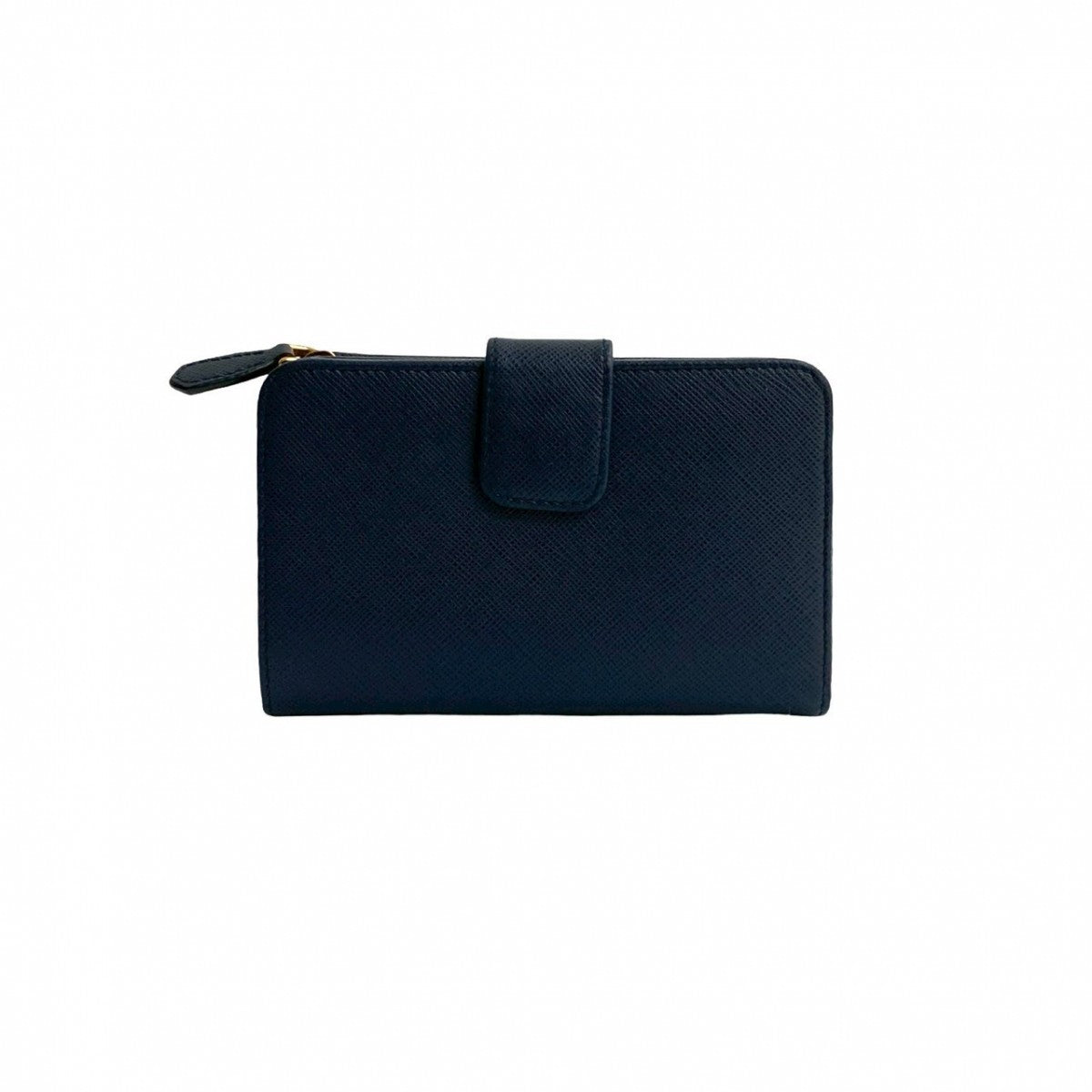 PRADA Bifold Wallet leather Navy