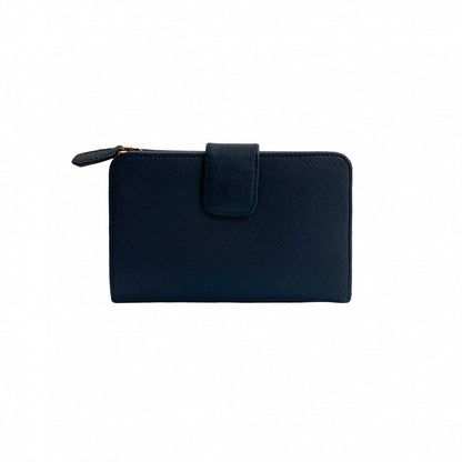 PRADA Bifold Wallet leather Navy