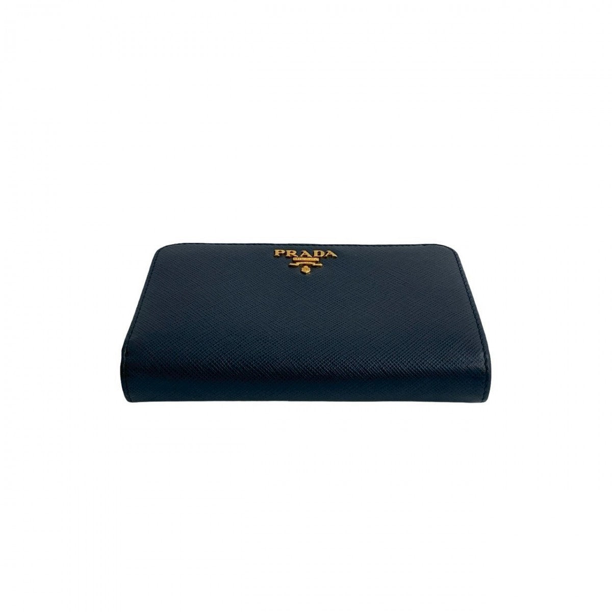 PRADA Bifold Wallet leather Navy