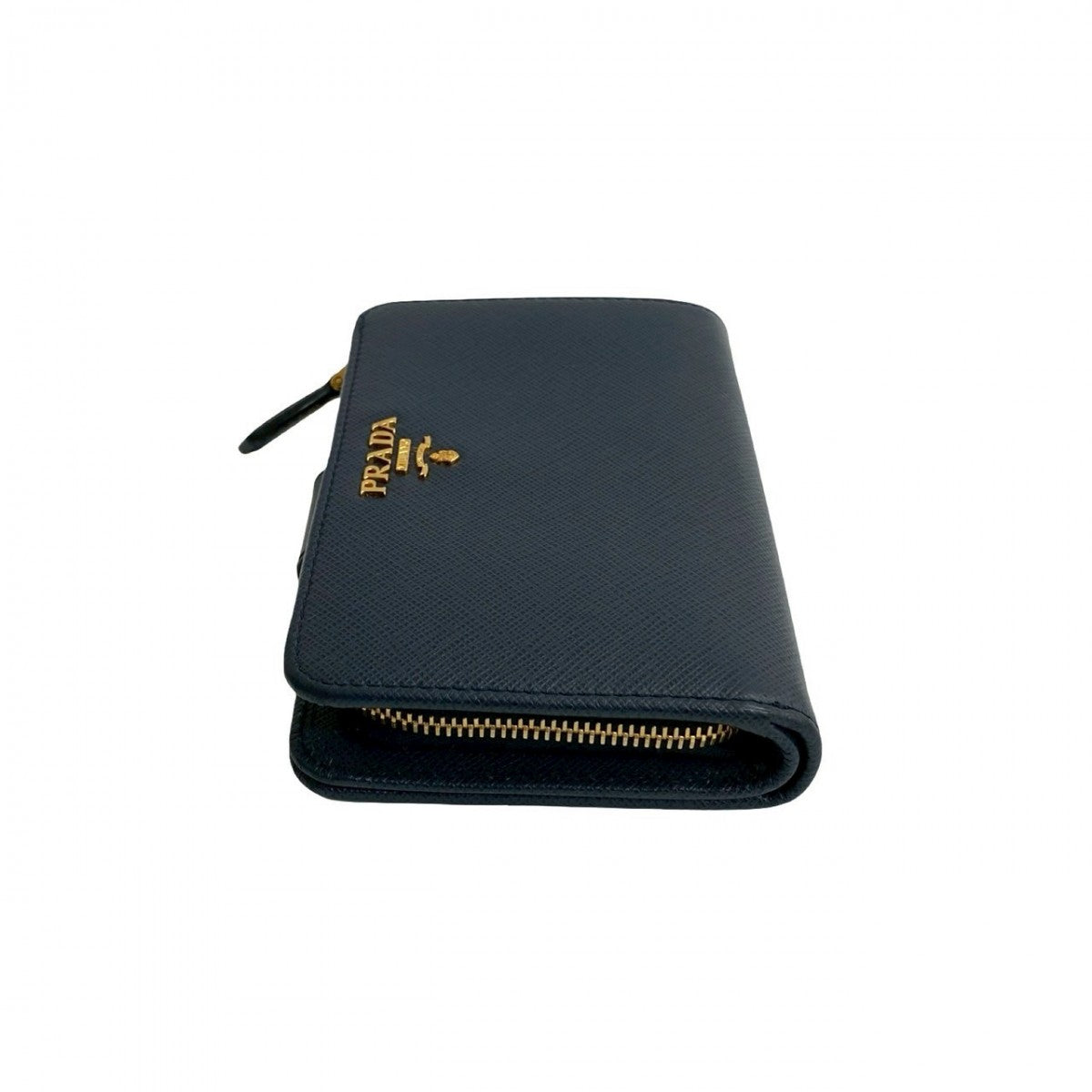PRADA Bifold Wallet leather Navy