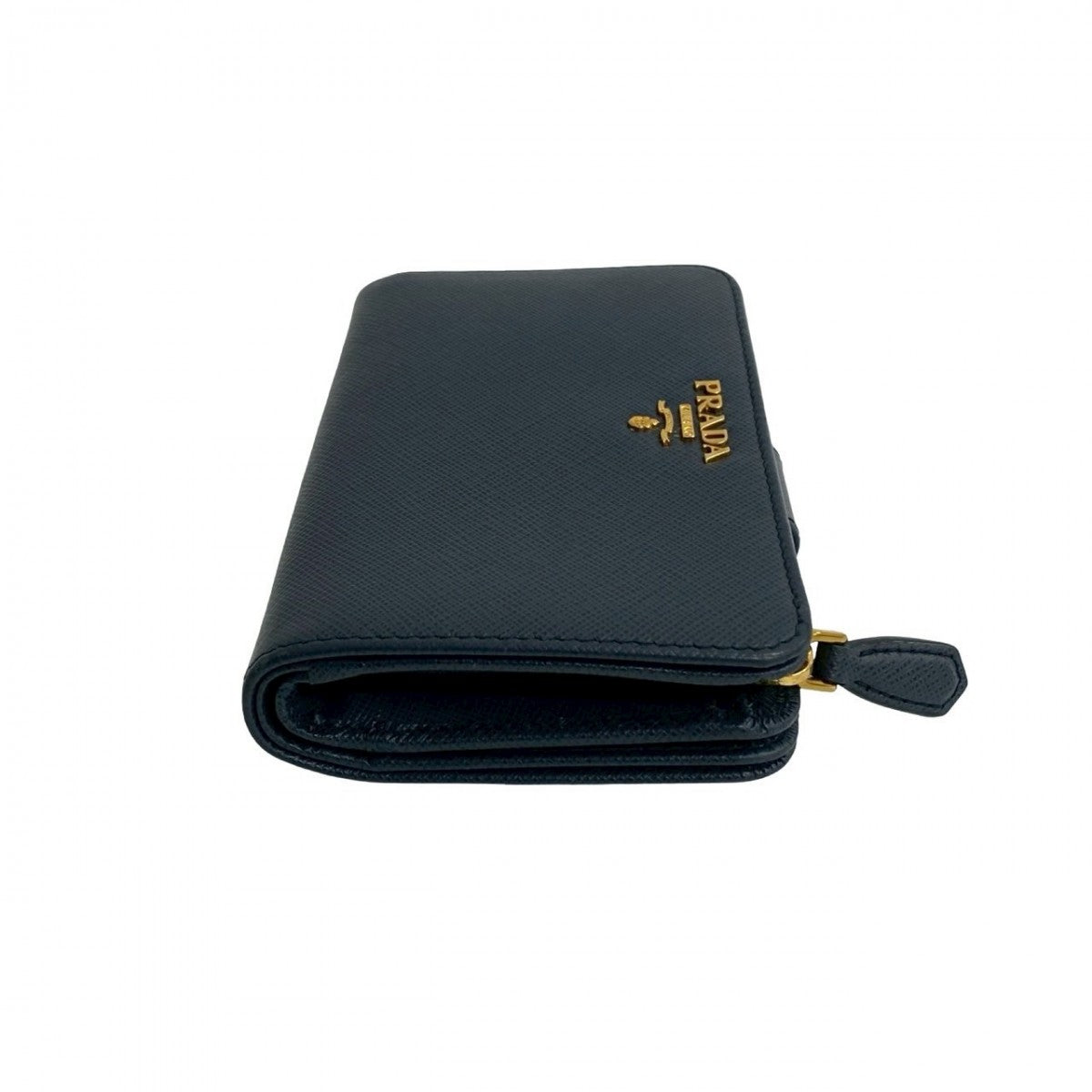PRADA Bifold Wallet leather Navy