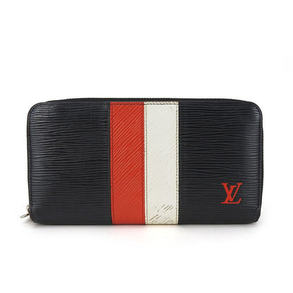 LOUIS VUITTON Long Wallet Purse M62983 Epi Leather black Zippy wallet