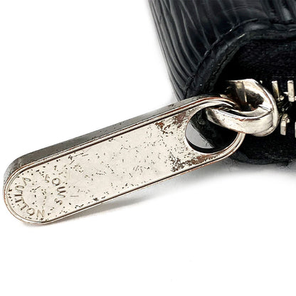 LOUIS VUITTON Long Wallet Purse M62983 Epi Leather black Zippy wallet
