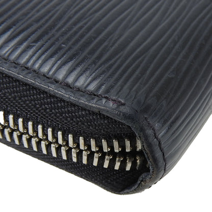 LOUIS VUITTON Long Wallet Purse M62983 Epi Leather black Zippy wallet