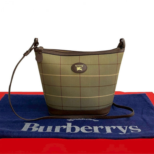BURBERRY Shoulder Bag leather khaki
