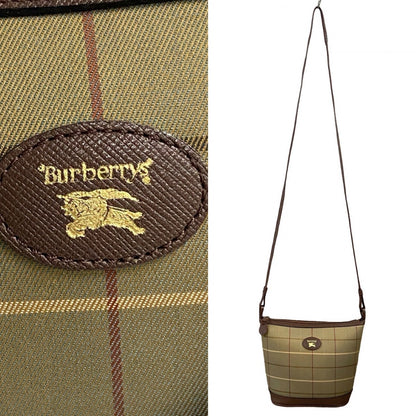 BURBERRY Shoulder Bag leather khaki