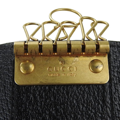 GUCCI Key case Key holder  435305 leather black