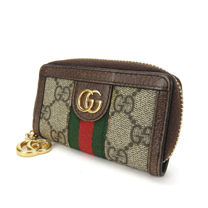 GUCCI Key case Key holder  523157 GG Supreme Canvas beige Sherry line Off deer