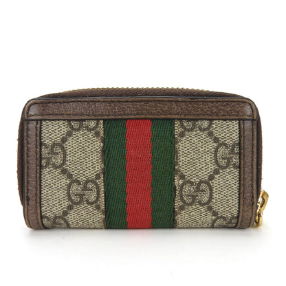 GUCCI Key case Key holder  523157 GG Supreme Canvas beige Sherry line Off deer