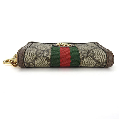 GUCCI Key case Key holder  523157 GG Supreme Canvas beige Sherry line Off deer