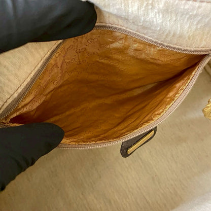 GUCCI Handbag leather Brown