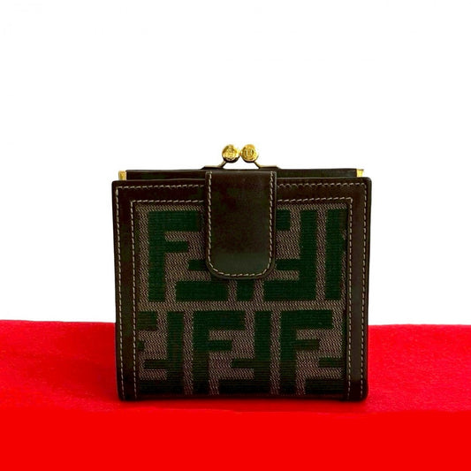 FENDI Bifold Wallet canvas Brown