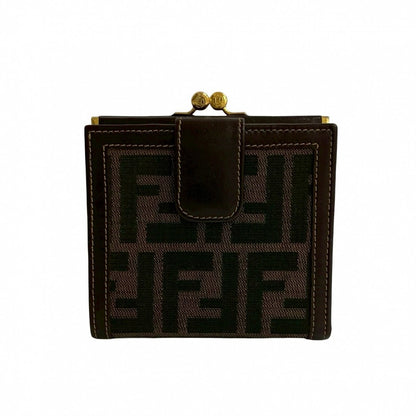 FENDI Bifold Wallet canvas Brown