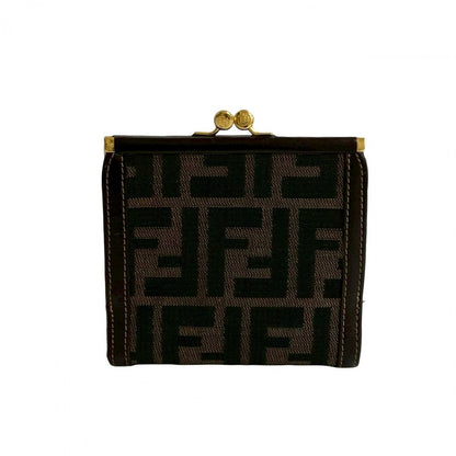 FENDI Bifold Wallet canvas Brown