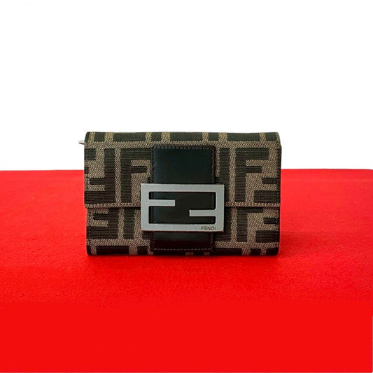 FENDI Bifold Wallet canvas Brown