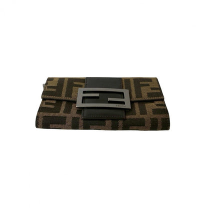FENDI Bifold Wallet canvas Brown