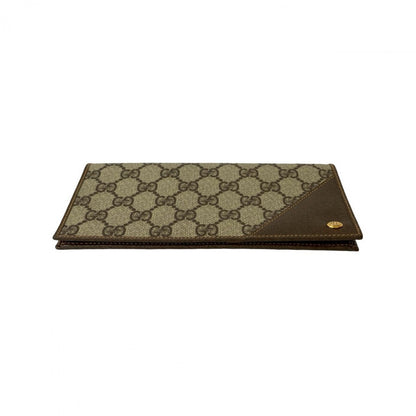 GUCCI Bifold Wallet leather Brown