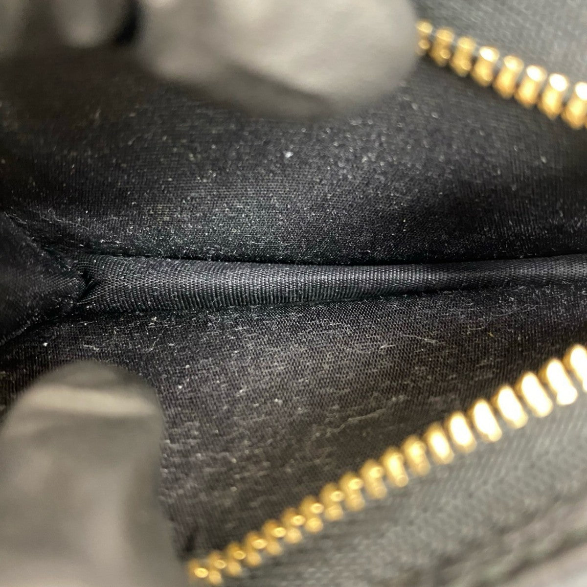 GUCCI Bifold Wallet leather black GG Marmont
