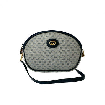GUCCI Shoulder Bag leather Navy