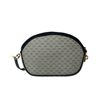 GUCCI Shoulder Bag leather Navy