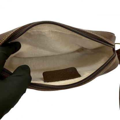 GUCCI Shoulder Bag leather Brown Sherry line