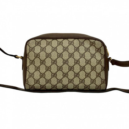 GUCCI Shoulder Bag leather Brown Sherry line