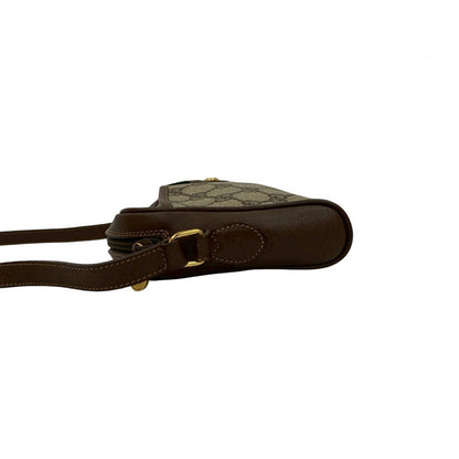 GUCCI Shoulder Bag leather Brown Sherry line